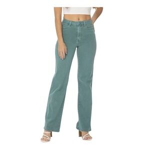 Judy Blue Sage Green Straight Leg High Rise Jeans 5/27 Bohemian Earthy